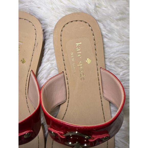 Kate Spade Patent Red Sandals – Size 8 – New - Picture 9 of 12